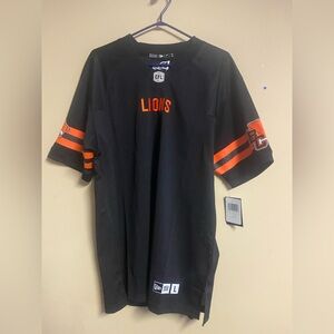 Men's BC Lions New Era CFL Replica Home Football Blank Jersey - Blackout